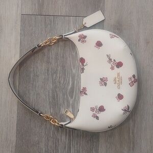 Coach Cream Floral Shoulder Bag